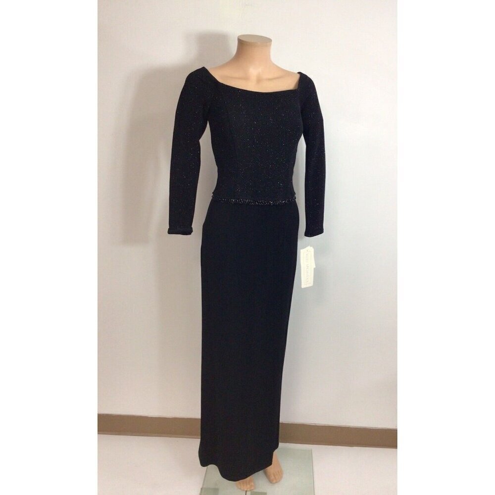 Scott McClintock Sequin Gown Dress Womens 4 New